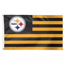 Pittsburgh Steelers / Patriotic Americana Flag - Deluxe 3' X 5'